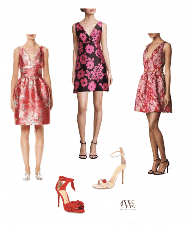 Hilary Picks the Red Dress