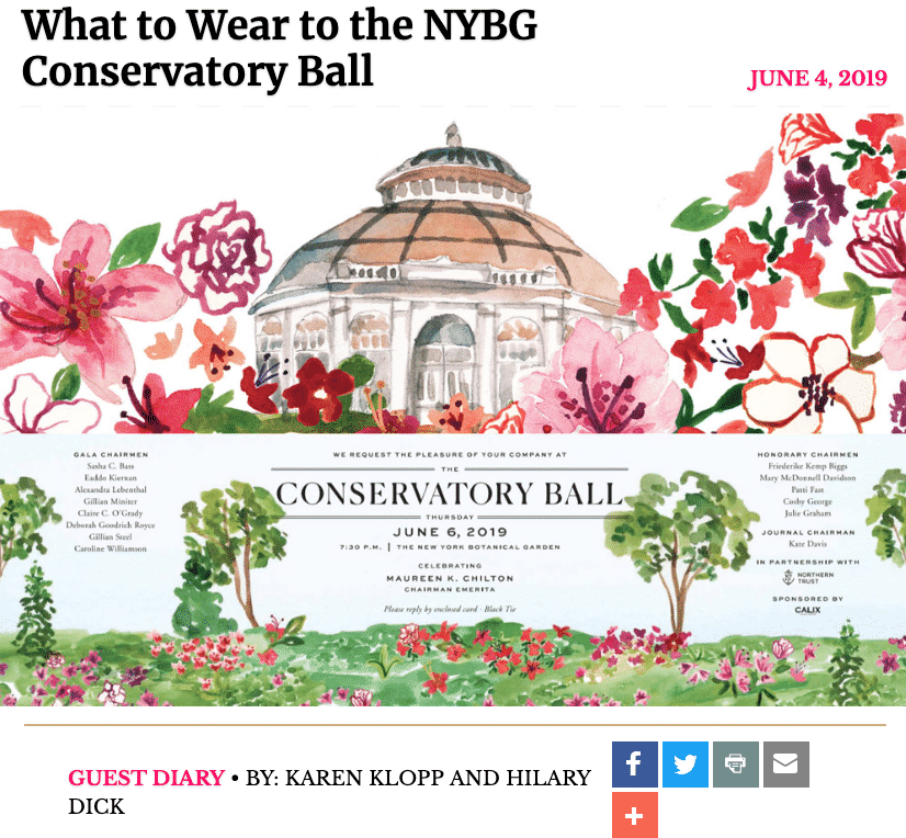 CONSERVATORY BALL on NYSD